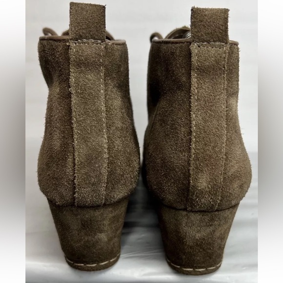 FRANCO SARTO WOMEN'S ANNABELLE ANKLE BOOTS Sz 7.5 Mushroom Suede VGUC - Picture 4 of 10